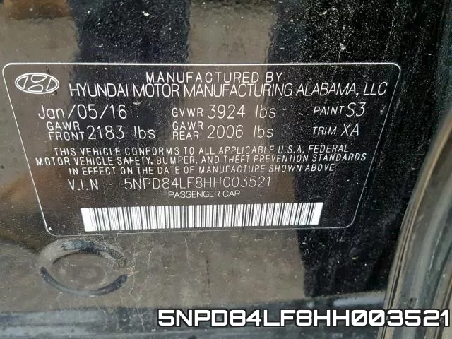 5NPD84LF8HH003521 фото 2