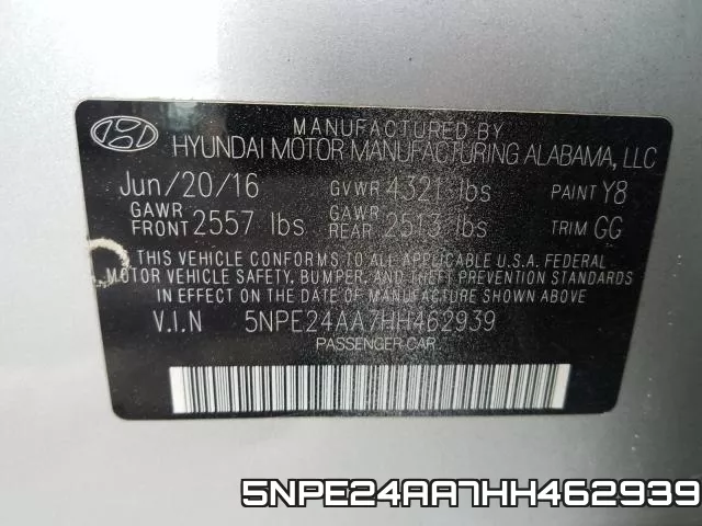 5NPE24AA7HH462939 фото 2