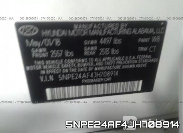 5NPE24AF4JH708914 фото 10