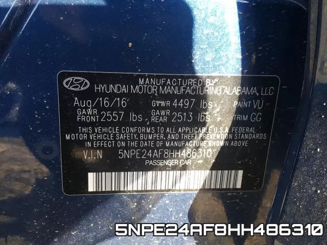 5NPE24AF8HH486310 фото 2