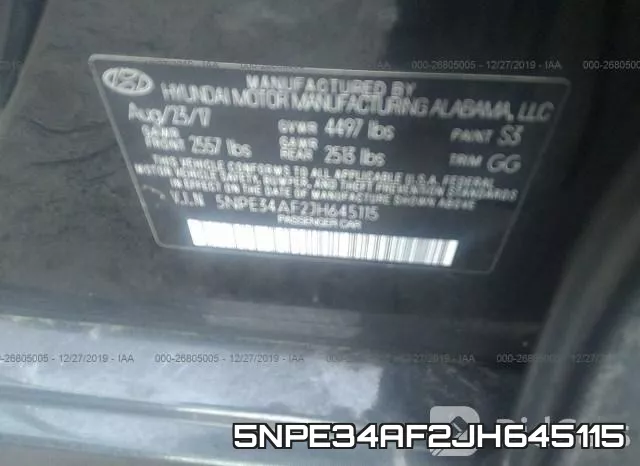 5NPE34AF2JH645115 фото 10