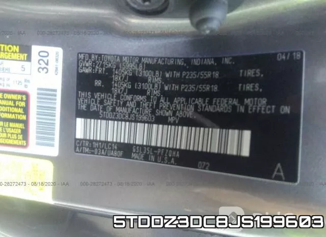5TDDZ3DC8JS199603 фото 10
