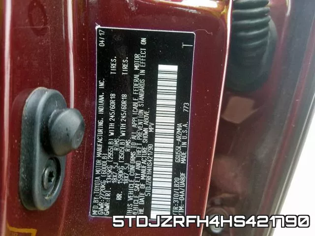 5TDJZRFH4HS421790 фото 2