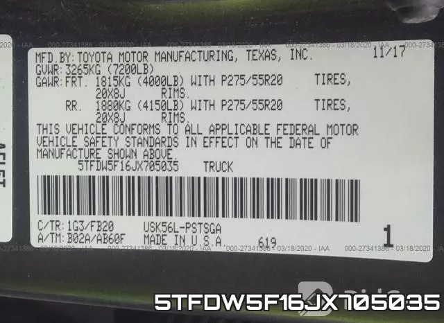 5TFDW5F16JX705035 фото 10