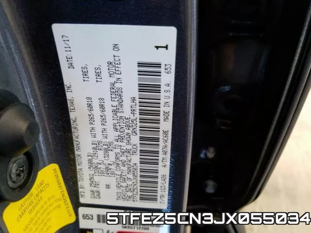 5TFEZ5CN3JX055034 фото 2