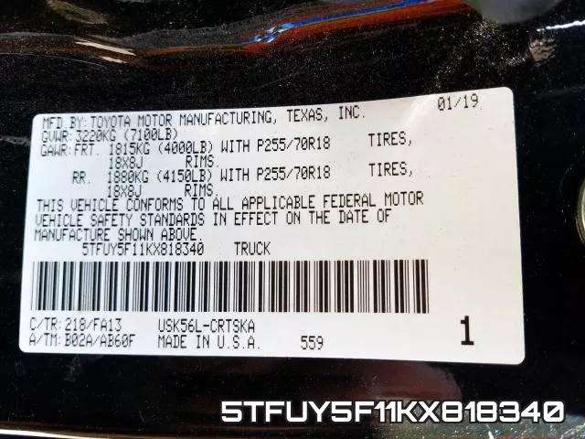 5TFUY5F11KX818340 фото 2