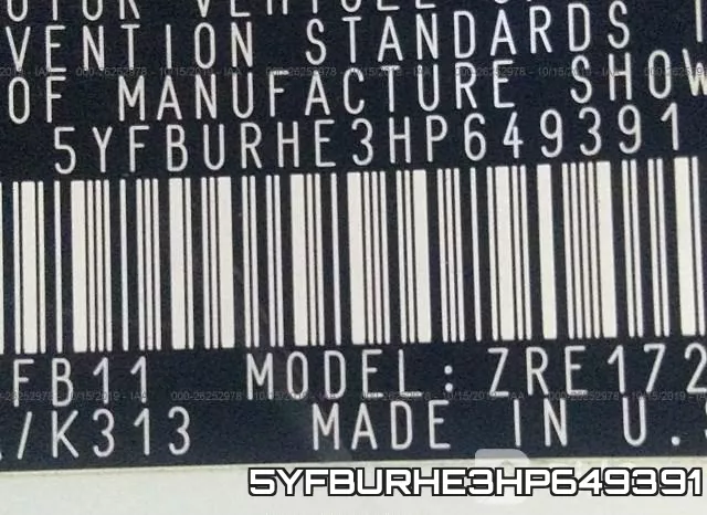 5YFBURHE3HP649391 фото 10