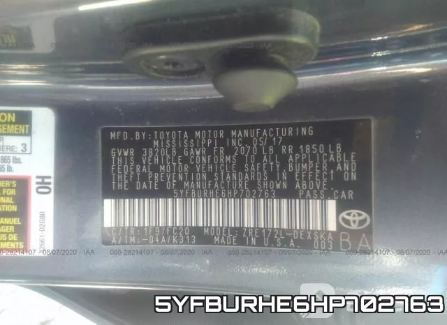 5YFBURHE6HP702763 фото 10
