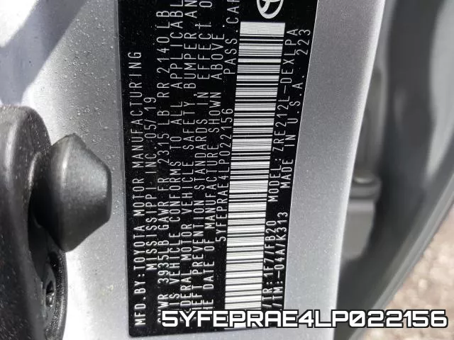 5YFEPRAE4LP022156 фото 2