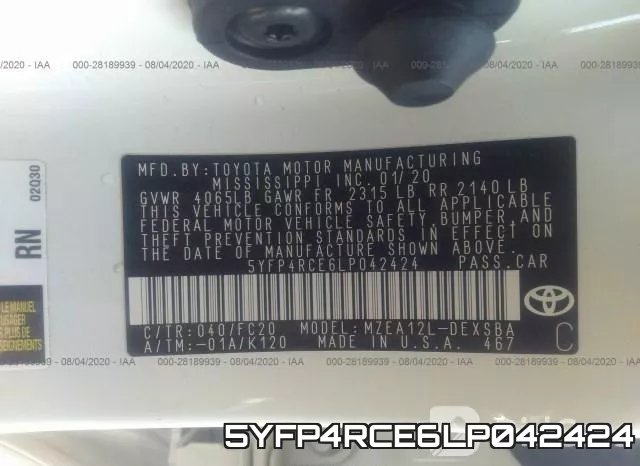 5YFP4RCE6LP042424 фото 10