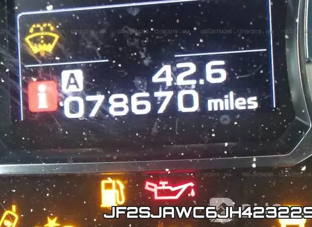 JF2SJAWC6JH423229 фото 8