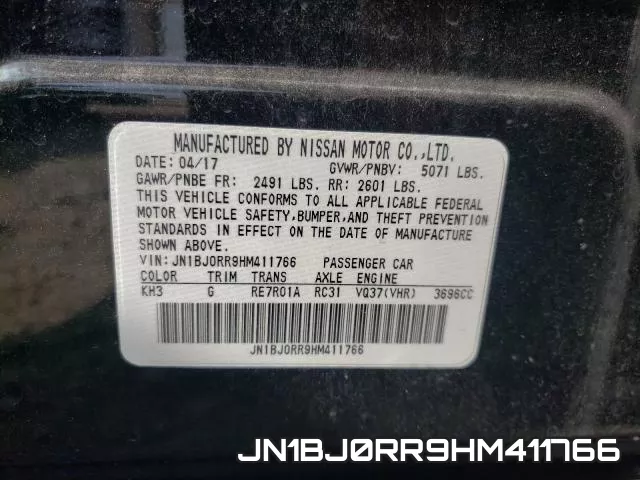 JN1BJ0RR9HM411766 фото 2