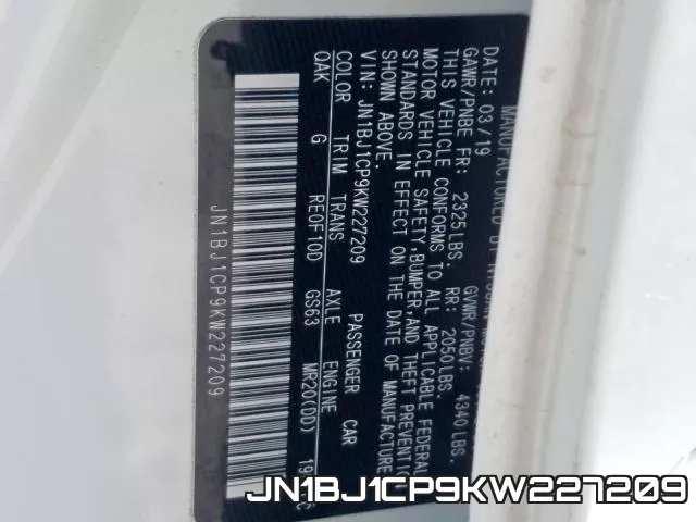 JN1BJ1CP9KW227209 фото 2