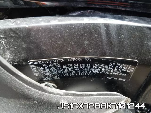 JS1GX72B8K7101244 фото 2