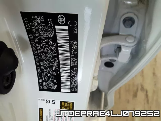 JTDEPRAE4LJ079252 фото 2