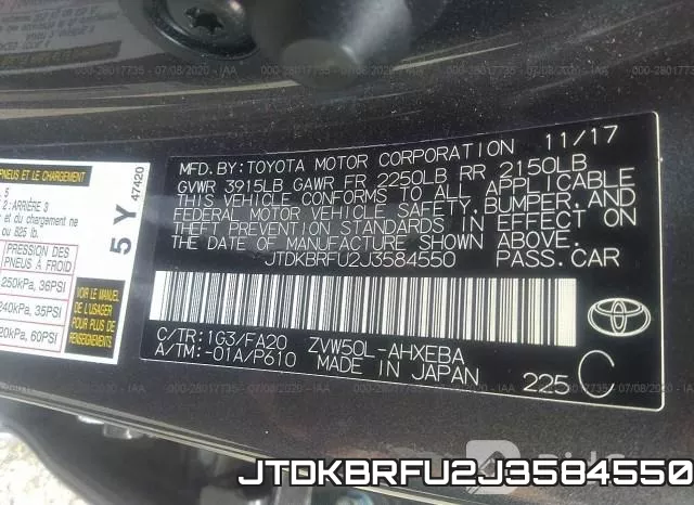 JTDKBRFU2J3584550 фото 10