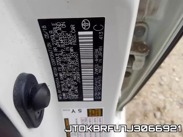JTDKBRFU7J3066921 фото 2