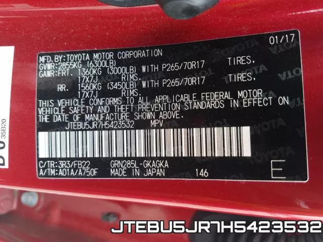 JTEBU5JR7H5423532 фото 2