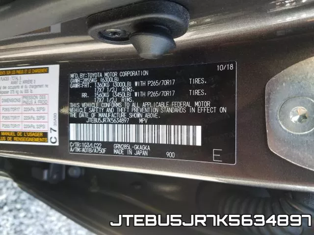 JTEBU5JR7K5634897 фото 2