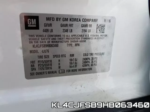 KL4CJFSB9HB063460 фото 2