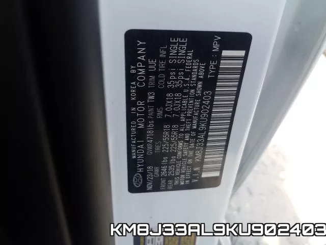 KM8J33AL9KU902403 фото 2