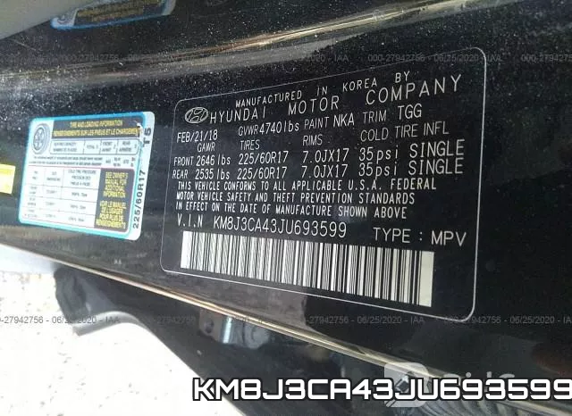 KM8J3CA43JU693599 фото 10