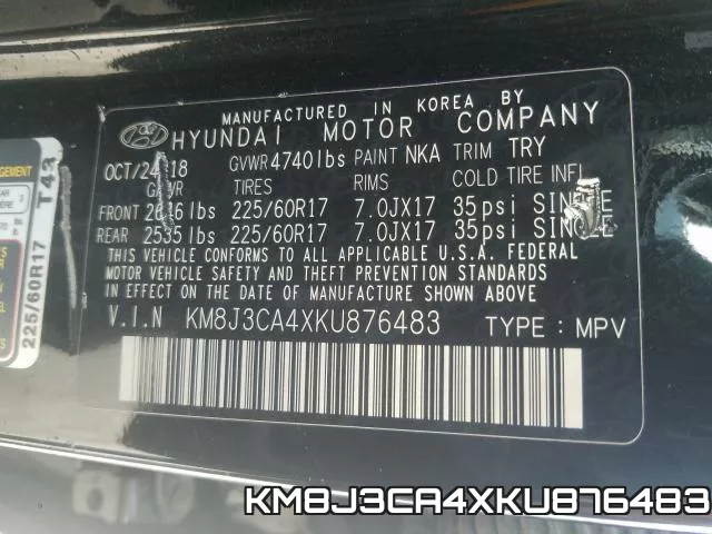 KM8J3CA4XKU876483 фото 2