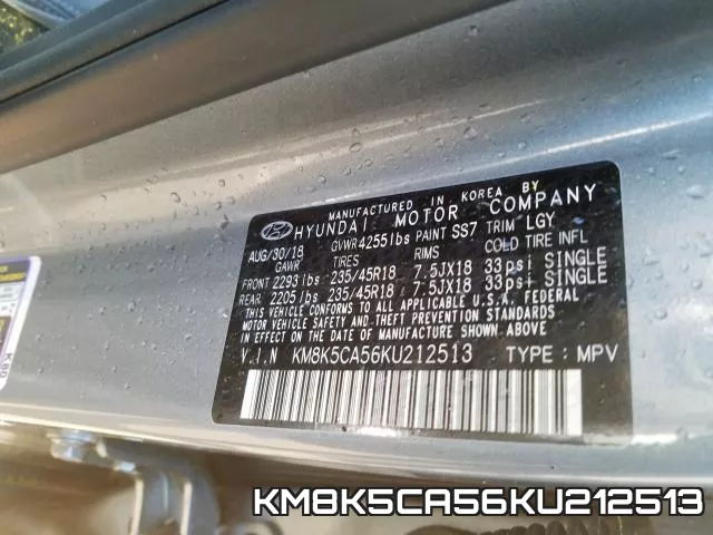 KM8K5CA56KU212513 фото 2