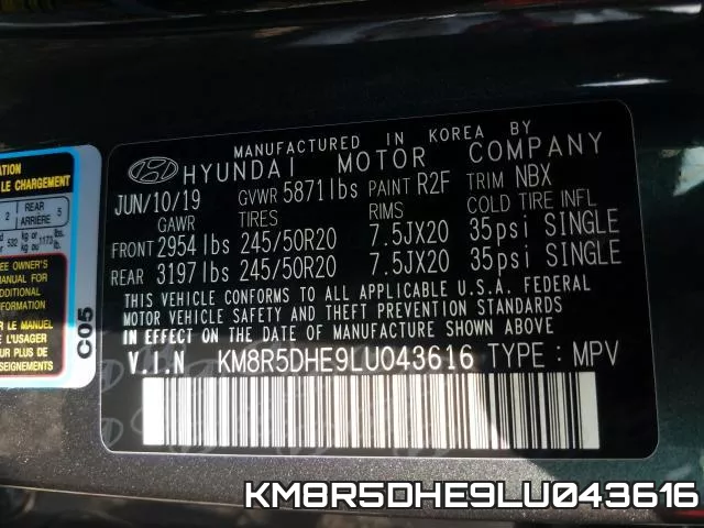KM8R5DHE9LU043616 фото 2