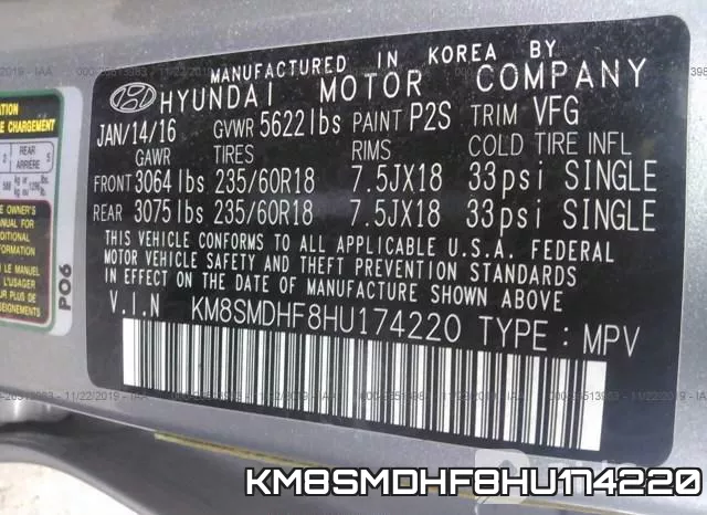 KM8SMDHF8HU174220 фото 10