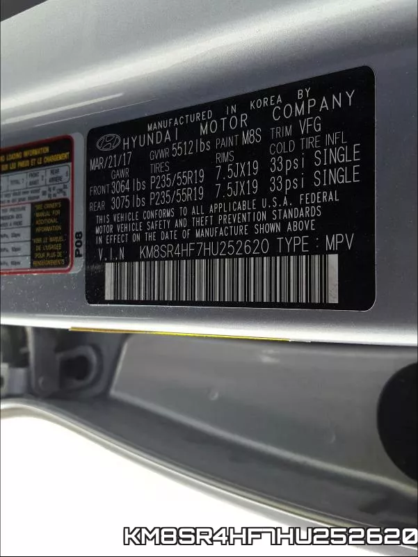 KM8SR4HF7HU252620 фото 2