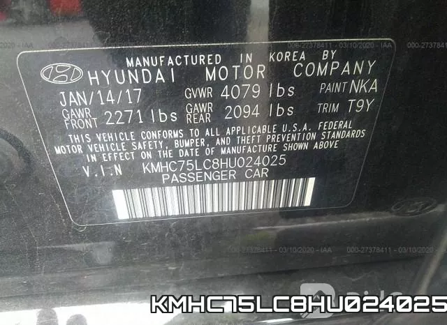 KMHC75LC8HU024025 фото 10