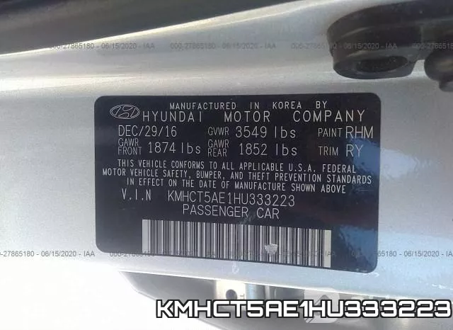KMHCT5AE1HU333223 фото 10