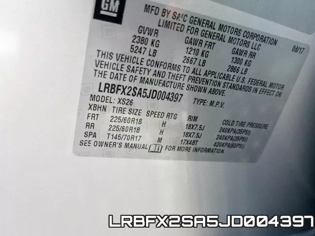 LRBFX2SA5JD004397 фото 2