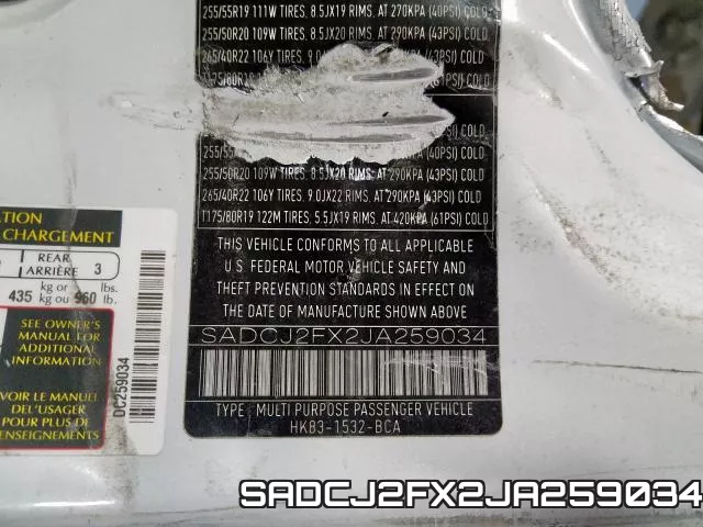 SADCJ2FX2JA259034 фото 2