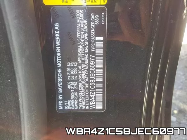 WBA4Z1C58JEC60977 фото 2