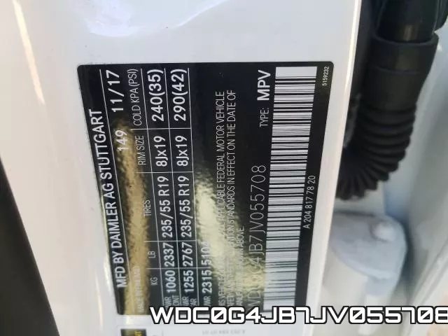 WDC0G4JB7JV055708 фото 2