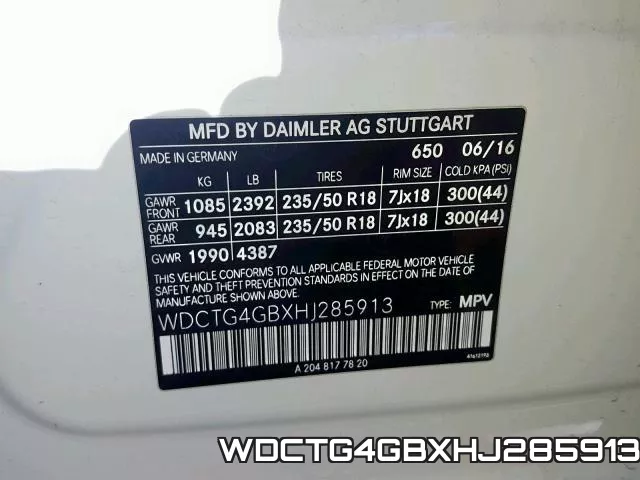 WDCTG4GBXHJ285913 фото 2