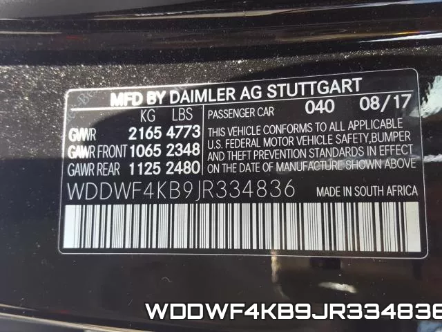 WDDWF4KB9JR334836 фото 2