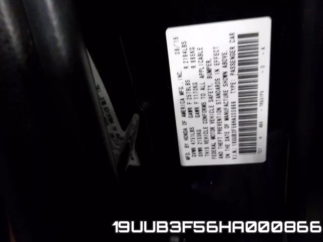 19UUB3F56HA000866 фото 2