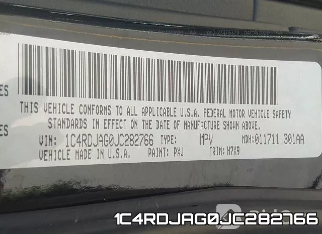 1C4RDJAG0JC282766 фото 10