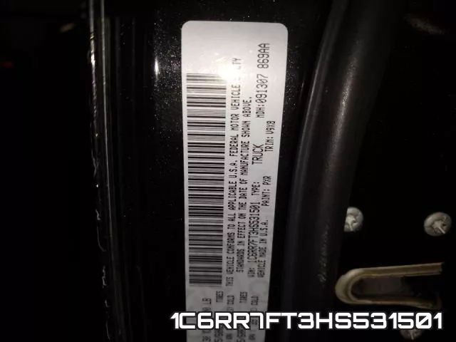 1C6RR7FT3HS531501 фото 2