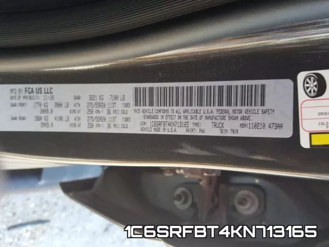 1C6SRFBT4KN713165 фото 2
