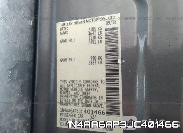 1N4AA6AP3JC401466 фото 10