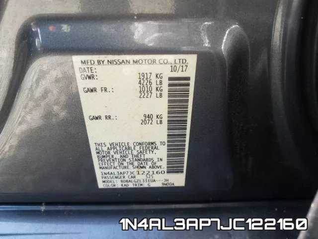 1N4AL3AP7JC122160 фото 2