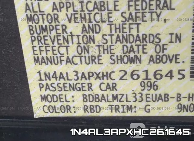 1N4AL3APXHC261645 фото 10