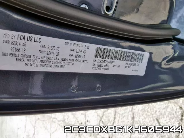 2C3CDXBG1KH605944 фото 2