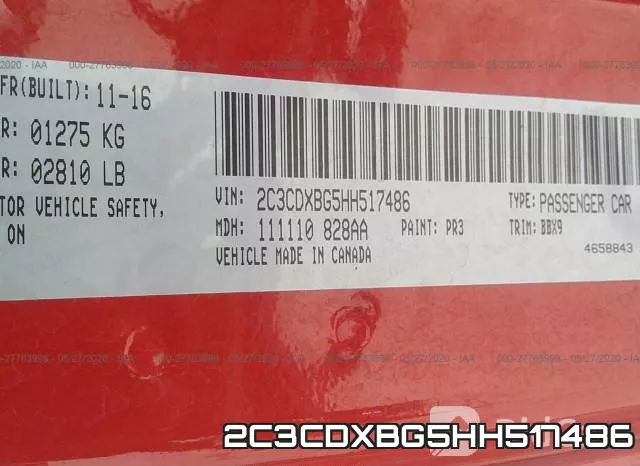 2C3CDXBG5HH517486 фото 10
