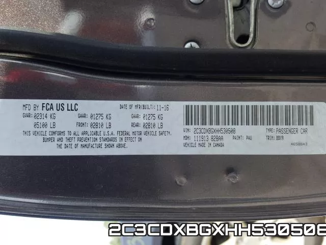 2C3CDXBGXHH530508 фото 2