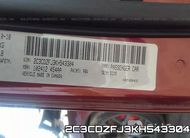 2C3CDZFJ3KH543304 фото 10